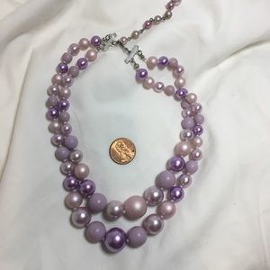 Necklace. Lovely purple “pearls”.